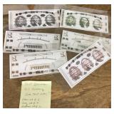 US currency test specimens