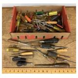 Flat of screwdrivers