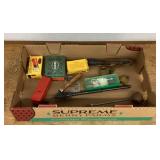 Flat of reloading supplies