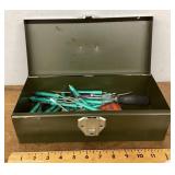 Tool box with pocket screwdrivers