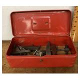 Tool box with machinist clamps