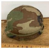 Military camo helmet