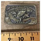 Bass Anglers Sportsman Society belt buckle
