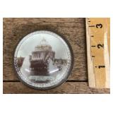 1907 World's Fair domed paperweight