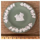 Green Wedgwood jasperware ashtray