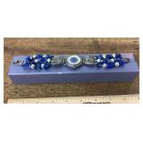 Pierre Nicole watch with lapis lazuli gemstones