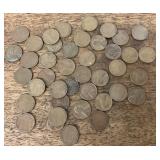 42 mixed dates wheat pennies