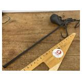 Antique cast iron hanging balance beam scale
