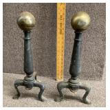 Pair of andirons