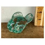Lefton's glass fish paperweight