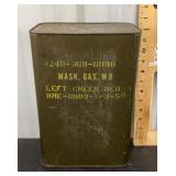 Gas mask container