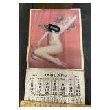 Vintage 1955 Marylin Monroe nude calendar