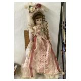 Victorian-style porcelain doll