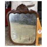 Vintage wood framed mirror