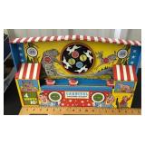 Tin litho windup Carnival Shooting Gallery toy