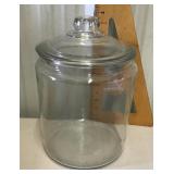 Large apothecary glass jar