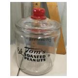 Glass Tomï¿½s Peanut jar
