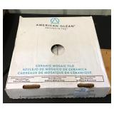 Box of ceramic subway tile