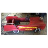 Vintage AMF firefighter pedal car