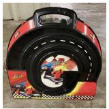 Portable slot car race track