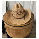 MHT straw cowboy hat size 6 3/4