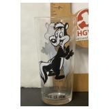 1973 Pepe Le Pew Pepsi character glass