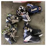 Ice hockey and rollerblade equipment