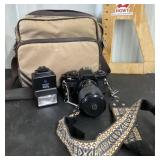 KS Super II SR 2000 camera with bag & contents