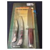 NEW American Camper 3-piece knife set