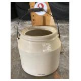 Stoneware crock with bail
