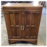 Oak icebox 22 x 34 x 44" tall