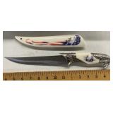 Eagle handle fixed blade knife