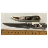 Eagle handle fixed blade knife