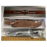 Timber Rattler fixed blade knife with sheath & box