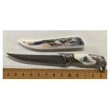 Eagle handle fixed blade knife