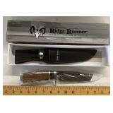 Ridge Runner fixed blade knife with sheath & box