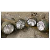 Group of 4 headlights