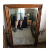 45" tall wood framed mirror