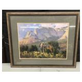 Southwest cowboy print --34" wide