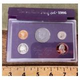 1986 United States proof coin set