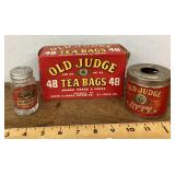 Vintage Old Judge coffee, tea, celery salt