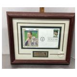 Framed Lou Gehrig collectible