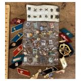 Lot of military insignia and pins