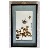 10x16 Asian framed hardstone carving