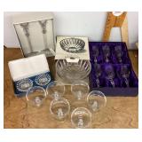 Clean up lot of clear glass and crystal