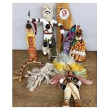 Native American and ethnic dolls, etc.