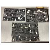 1940s comic book negative proof sheets