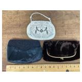 3 vintage evening purses