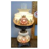 Antique style glass table lamp --works