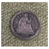 1856 Seated Liberty half dime